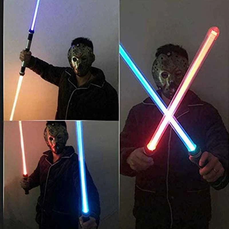 STAR WARS Led šviečiantys kardai, 7 LED spalvų pasirinkimai, EFEKTYVUS kardo kirčio garsas!