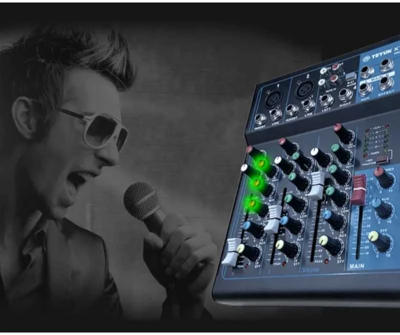 TEYUN KT401 profesionalus automatinis DJ pultas, skaitmeninis, scenai, šou
