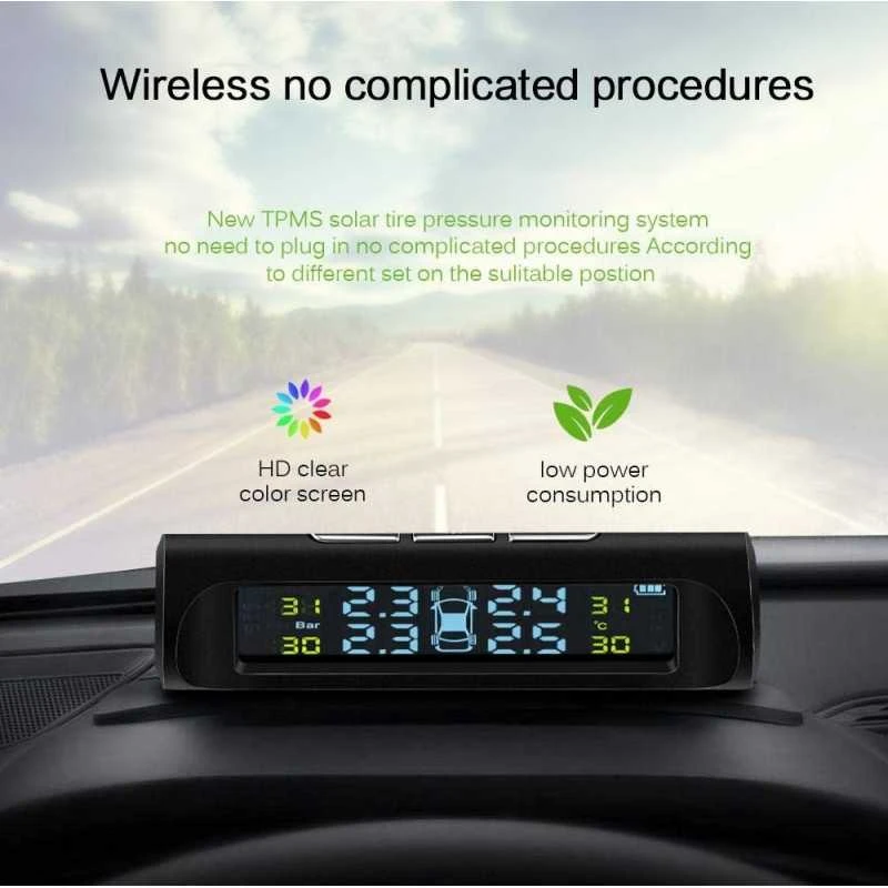 TPMS 37 Internal padangų slėgio matuoklio rinkinys su 4vnt jutikliais