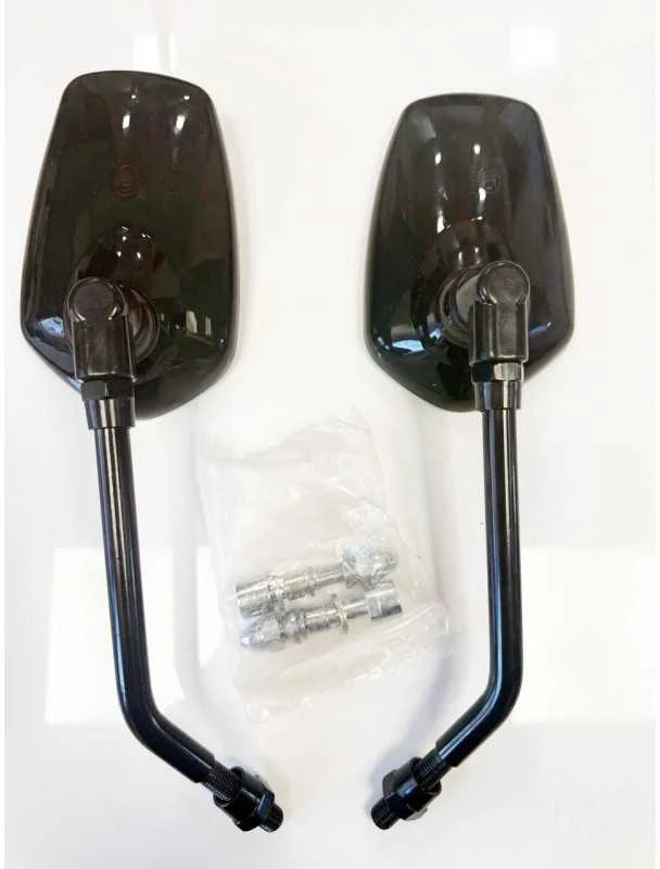 Universalūs galinio vaizdo ilgi veidrodėliai Harley Road Street Glide Sportster Dyna 8mm
