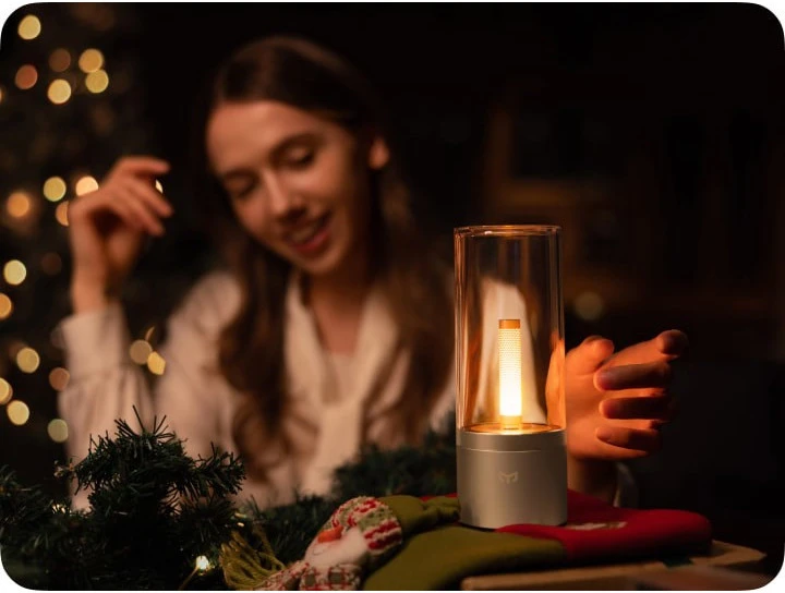 Lubinis šviestuvas „Yeelight Candela“ aplinkos lempa 6,5 W 1600 K žvakė 5 V