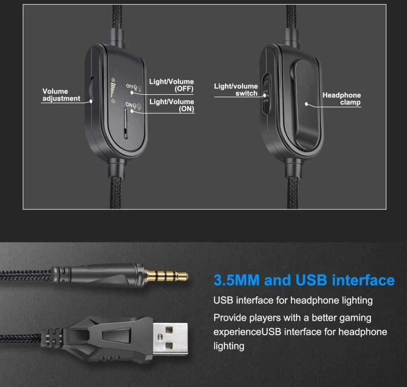 ŽAIDIMŲ AUSINĖS ONIKUMA GAMING K8 su RGB besikeičiančiomis spalvomis. TOBULAS, RYŠKUS GARSAS