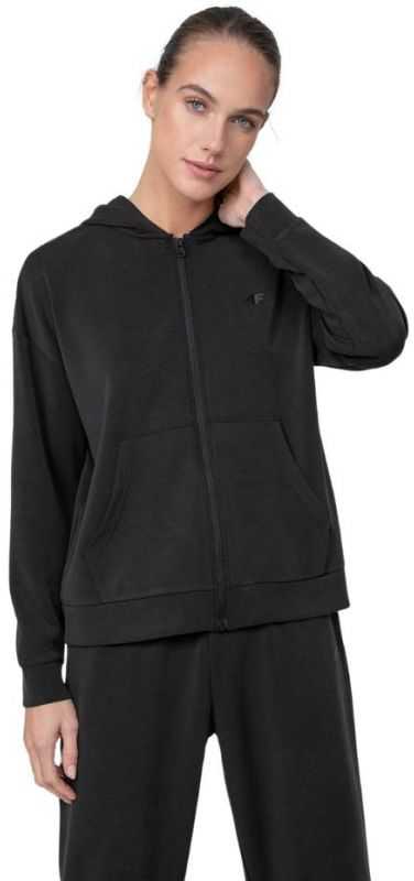 Bluza damska 4F tamsiai juoda H4Z22 BLD041 20S (L)