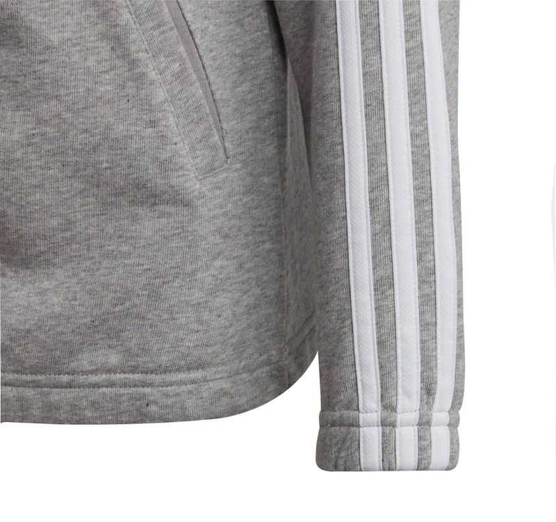 adidas Essentials 3 Dryžiai Džemperis su Gobtuvu ir Pilnu Užtrauktuku Vaikiškas IC3635