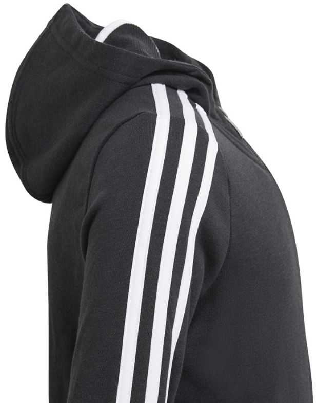 Adidas Essentials 3S Jaunimo džemperis su gobtuvu ir užtrauktuku GQ8356