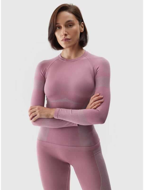 Bluza termoaktywna damska 4F F113 tamsiai rožinė 4FAW23USEAF113 53S (XS/S)