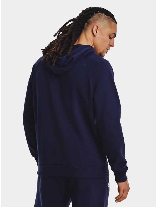 UAR Under Armour Rival Fleece Logo HD vyriškas džemperis tamsiai mėlynas mėlynas 1379758 410 L