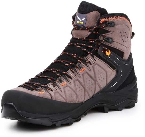 Buty alp trainer 2 mid gtx-wallnut-fluo oranžinis-uk 9,5 (44) SALEWA
