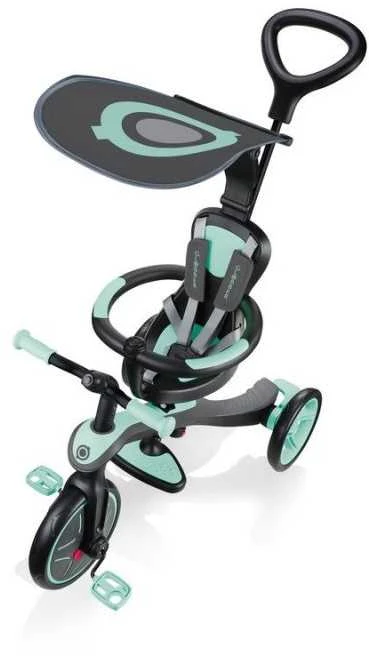 Daugiafunkcinis triratukas Globber Explorer Trike 4in1, mėtinis, ‎632-206