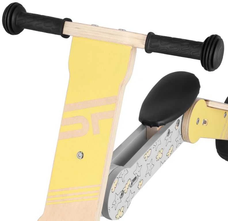 Spokey Woo Ride Duo balansinis dviratis – vairo ir sėdynės detalės