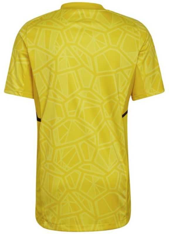 Vyriški marškinėliai adidas Condivo 22 Goalkeeper Jersey Short Sleeve geltona HF0138 (L)