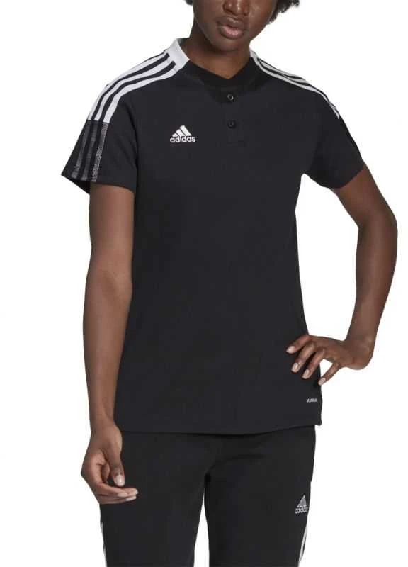 Marškinėliai moterims Adidas Tiro 21 Polo W GM7352, juodi