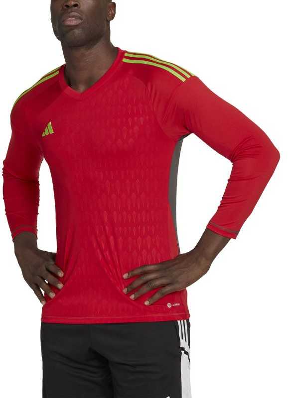 „Adidas Tiro 23 Competition“ vyrų vartininko marškinėliai ilgomis rankovėmis, raudoni HL0007 (L)