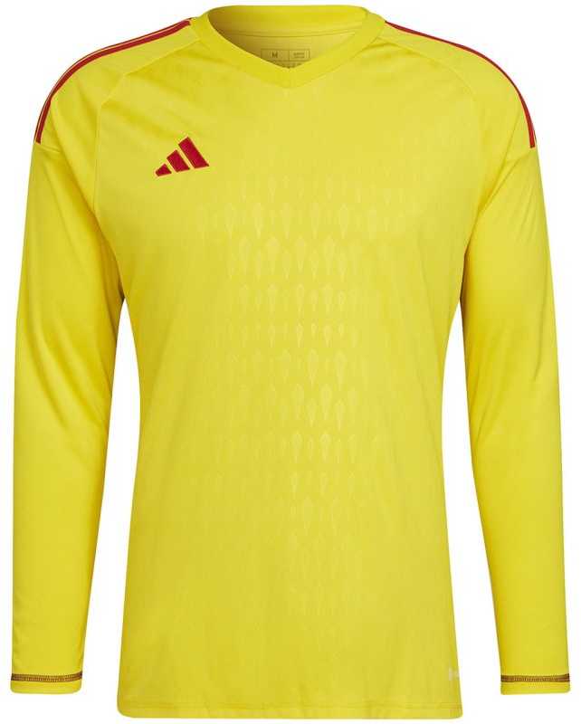 „Adidas Tiro 23 Competition“ vyrų vartininko marškinėliai ilgomis rankovėmis, geltoni HK7696 (XL)