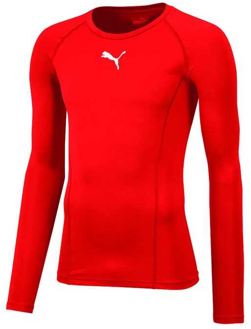 Vyriški marškinėliai Puma Liga Baselayer Tee LS raudona 655920 01 (L)