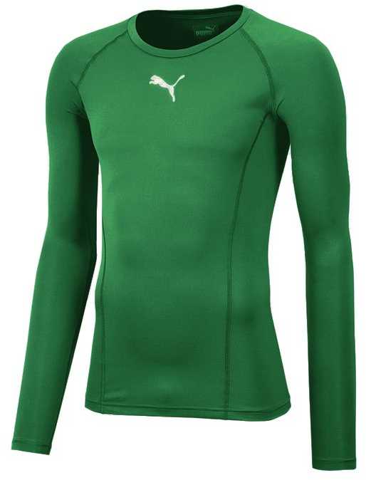 Vyriški marškinėliai Puma Liga Baselayer Tee LS žalia 655920 05 (XL)