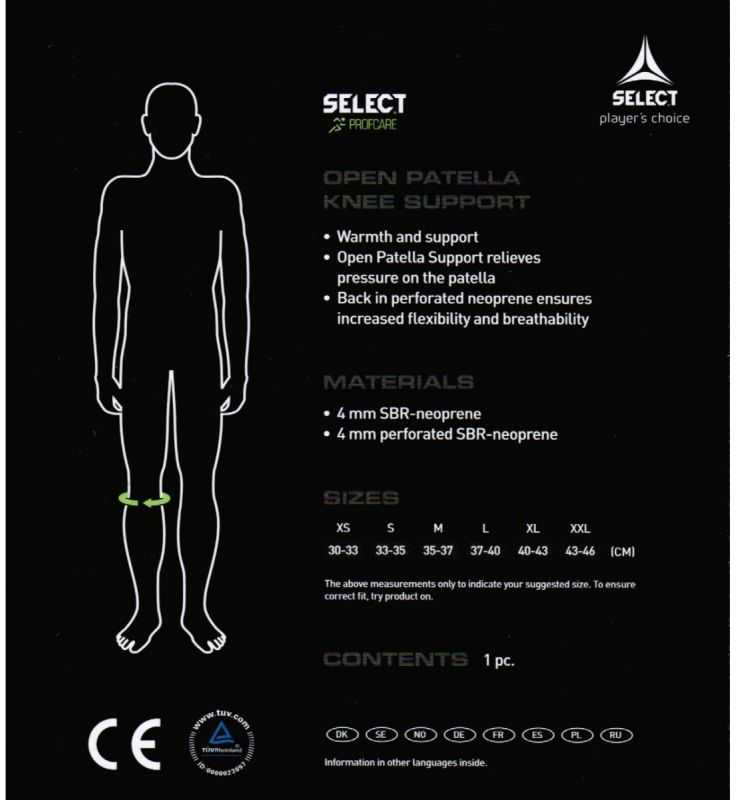 Kelio įtvaras Select 6200 (dydžiai - XS)