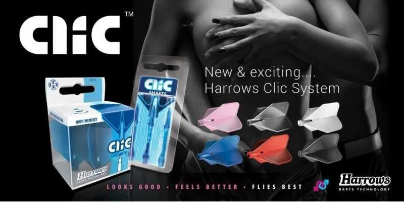 Harrows Akėčios Darts sparneliai CLIC 3vnt assort.