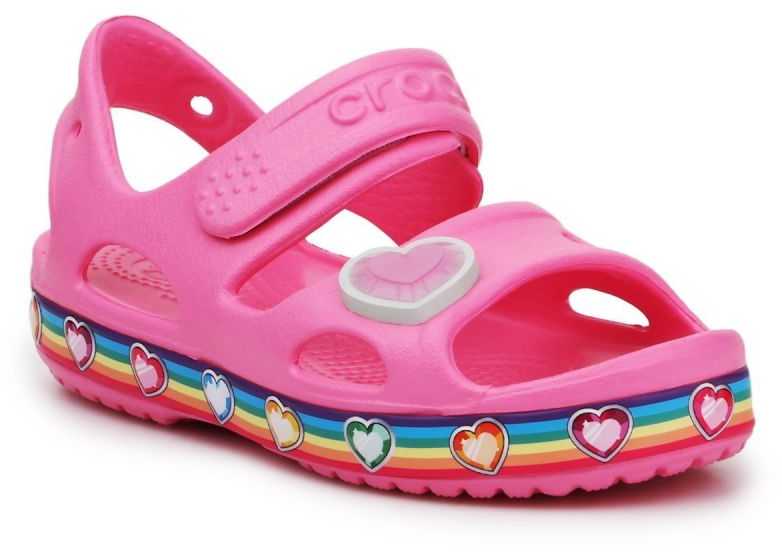 Vaikiškos basutės Crocs Fun Lab Rainbow Sandal, rožinės