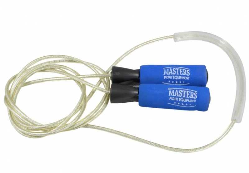 Bokso šokinėjimo virvė su svareliais 2 x 160g SBS-W 14256-W02