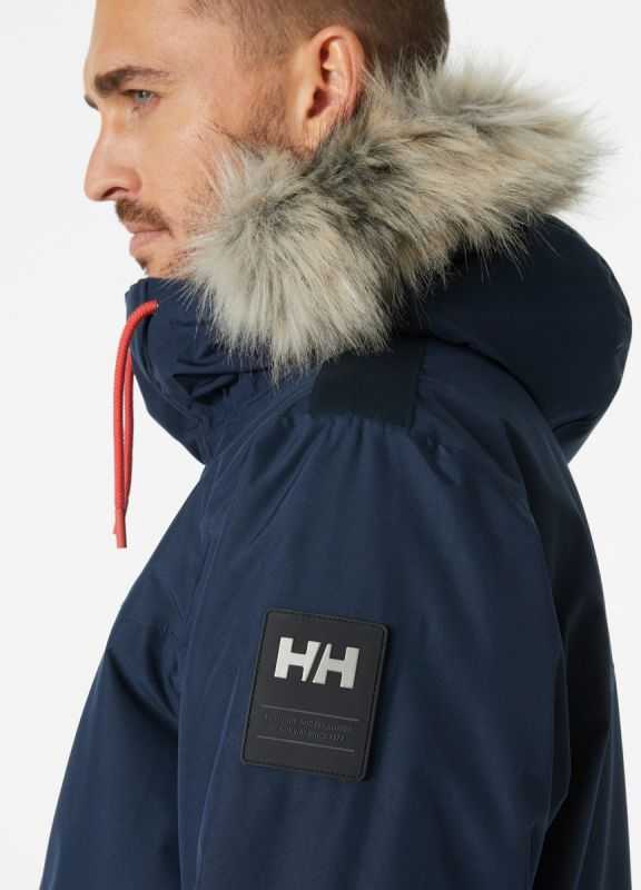 Žieminė striukė Helly Hansen Coastal 3.0 Parka - navy/vaporous pilkas/gum