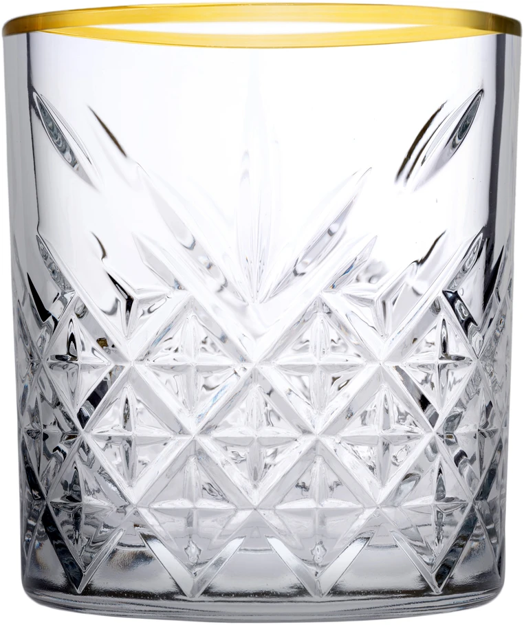 4 Low Timeless Gold stiklinių rinkinys 345 ml PASABAHCE