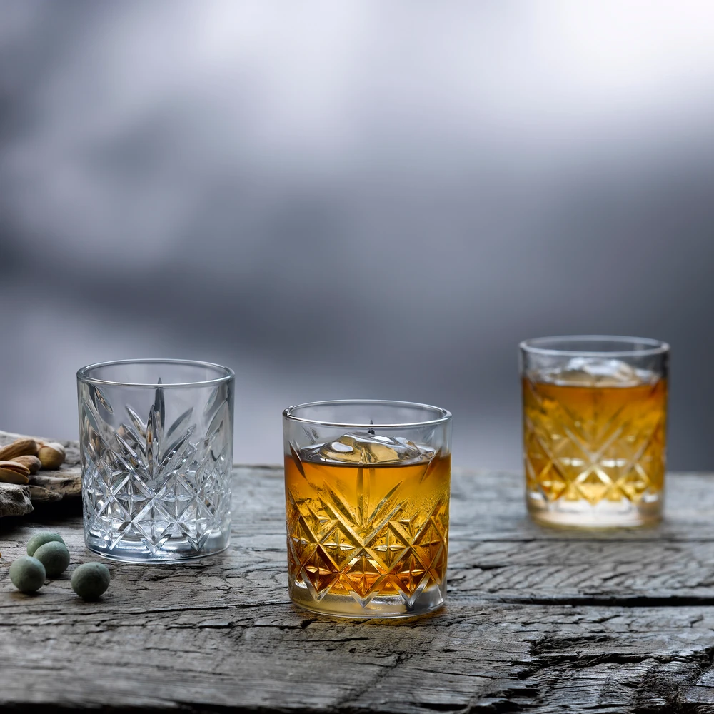 4 Timeless žemų stiklinių rinkinys 205 ml PASABAHCE