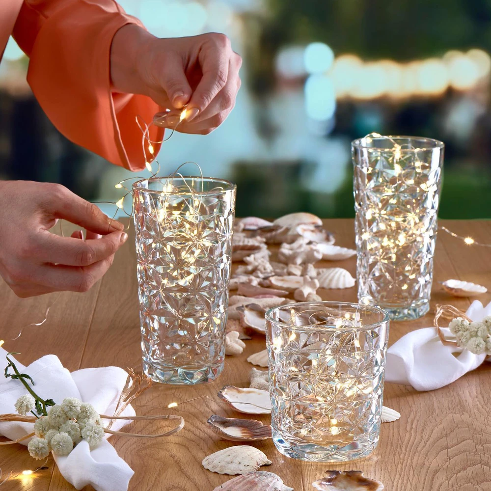 4 žemų Estrella stiklinių rinkinys 360 ml PASABAHCE