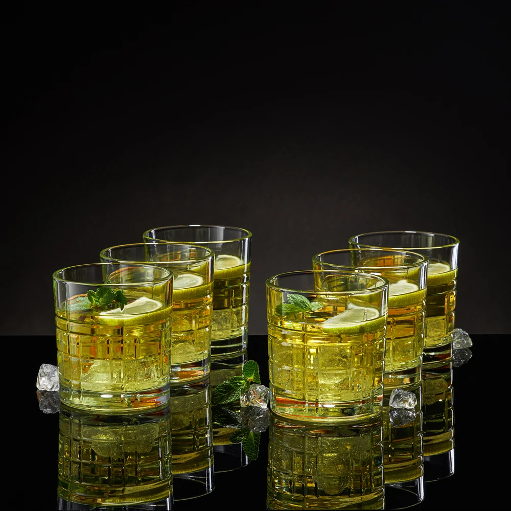 6 žemų stiklinių rinkinys Jack 325 ml AMBITION