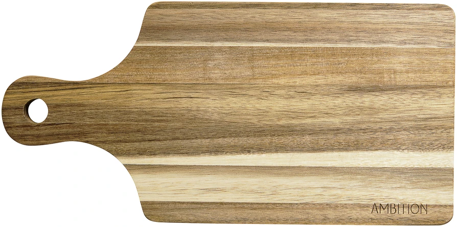 Akacijų pjaustymo lenta Parma 32,5 x 16 x 1,5 cm su rankena AMBITION