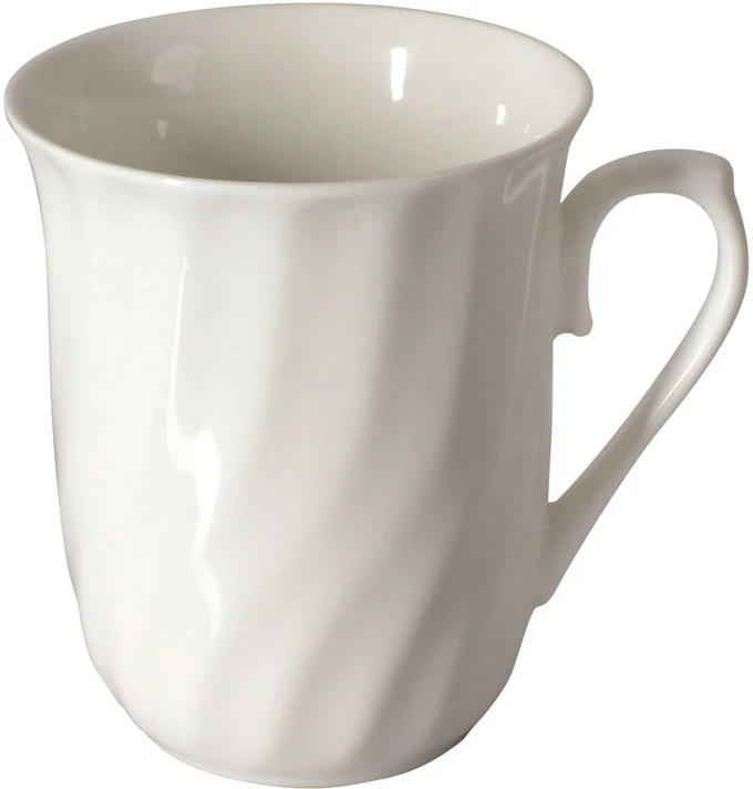 Puodelis porcelianinis ALABASTER 300 ml baltas Ambition 62944