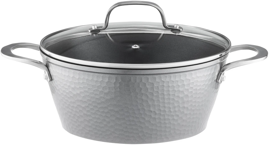 Aliuminio puodas su dangteliu Bubble 24 cm 3,7 l AMBITION