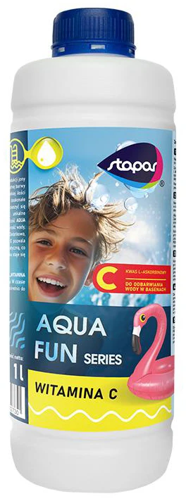 Aqua Fun Vitamin C 1L butelis su flamingo iliustracija