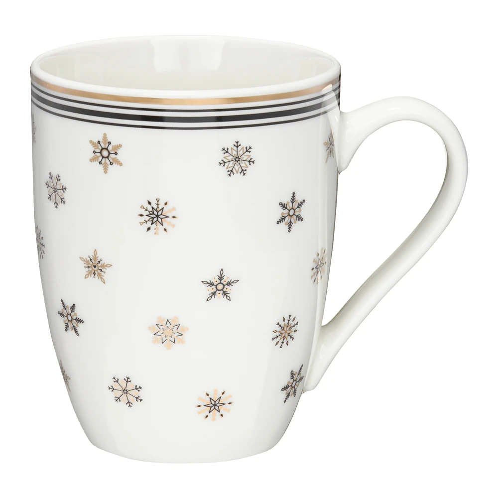 Art Deco Stars Kalėdinis puodelis 360 ml snaigės AMBITION
