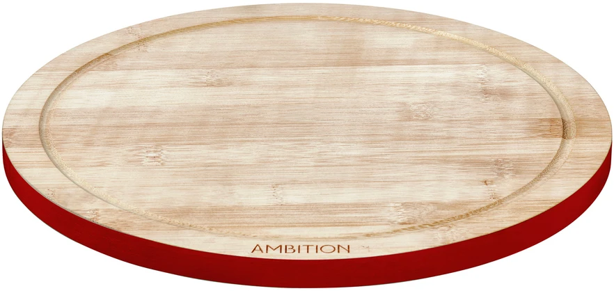 Bambuko pjaustymo lenta Ombre 28 cm apvali AMBITION