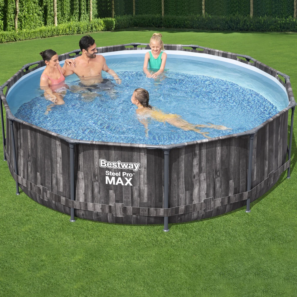 Rėminis baseinas 12FT 366x100 cm Plieninis Pro Max BESTWAY