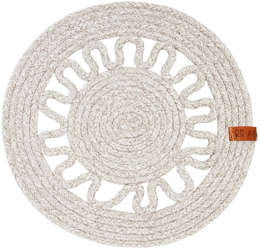 Boho stalo kilimėlis 35 cm kreminis AMBITION