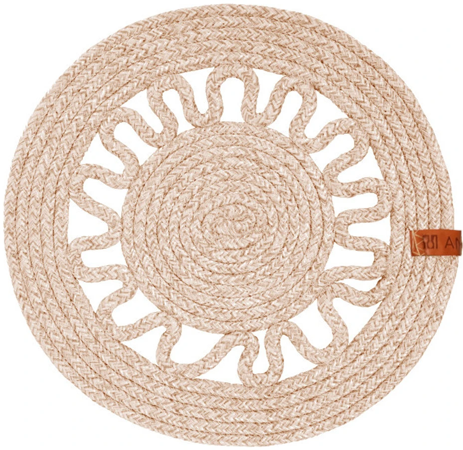 Boho stalo kilimėlis 35 cm smėlio spalvos AMBITION