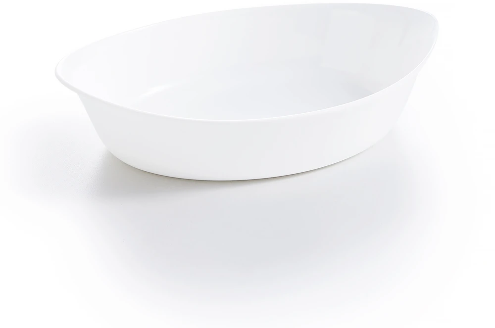 Balta ovali stiklinė kepimo forma Luminarc SMART CUISINE, 32x20 cm