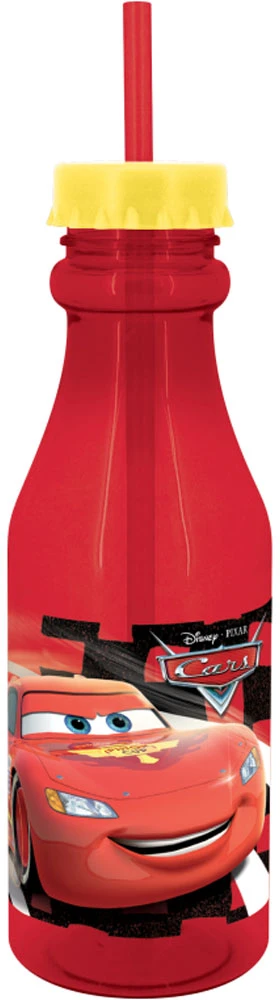 Butelis su šiaudeliais Cars 3 500 ml raudonas DISNEY