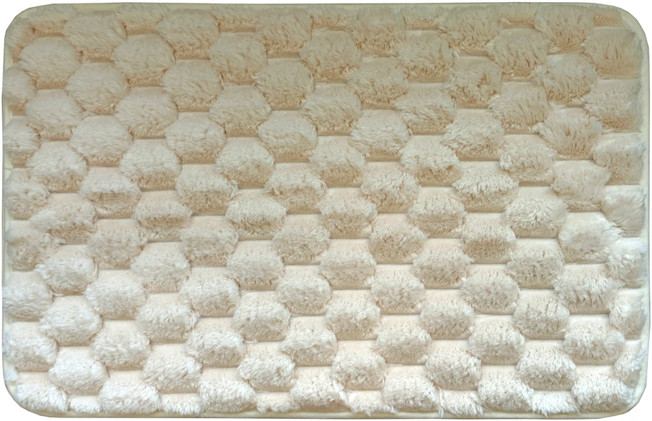 Camilla dygsniuotas kilimas 40 x 60 cm smėlio spalvos JOTTA