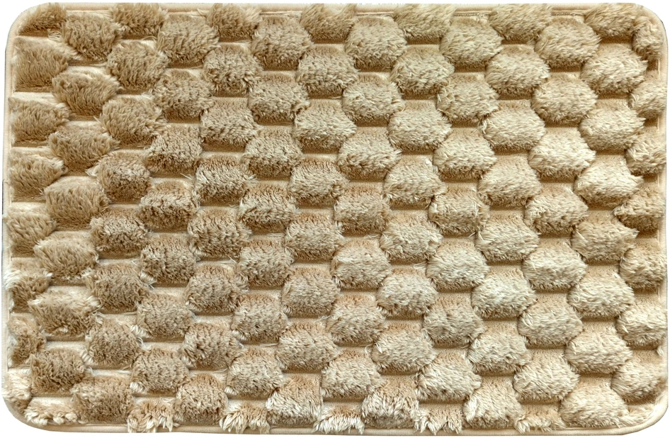 Camilla dygsniuotas kilimas 50 x 80 cm rudas JOTTA