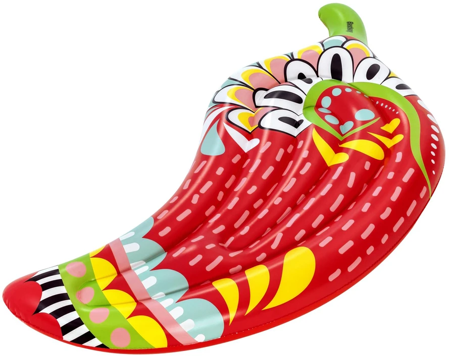 Pripučiamas vandens čiužinys BESTWAY Flirty Fiesta Pepper Lounge, 195 x 99 cm