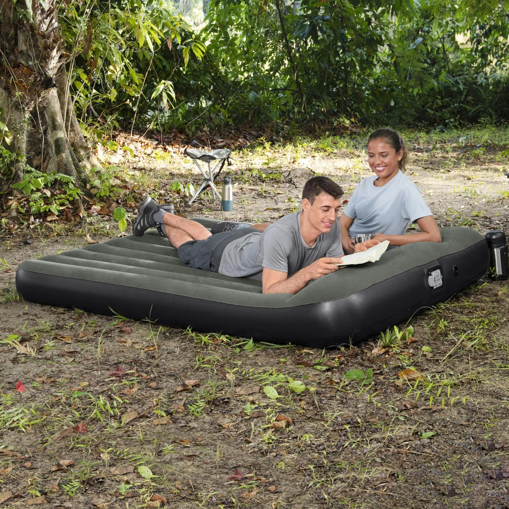 Bestway Pripučiamas čiužinys Tritech Airbed Queen su integruota pompa 67930 2.03m x 1.52m x 30cm