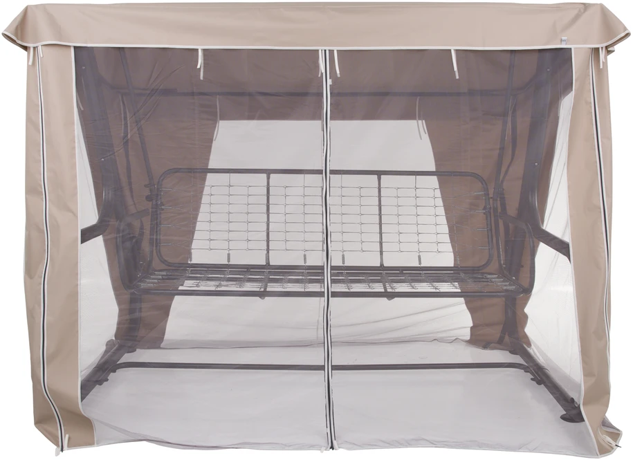 Stogas su tinkleliu nuo uodų sodo sūpynėms 228 x 126 cm Rimini / Venezia cappucino D031-15CW PATIO
