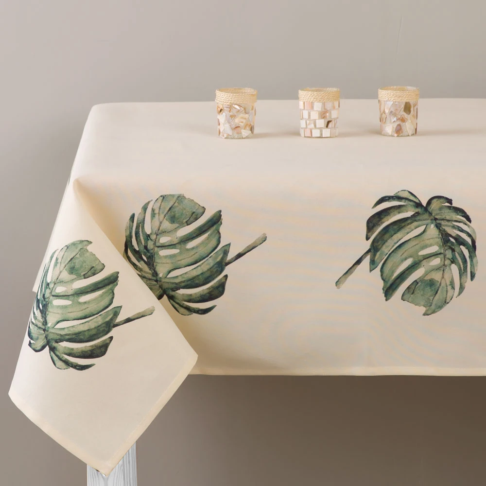 Dekoratyvinė staltiesė Botanic Monstera 160 x 280 cm AMBITION