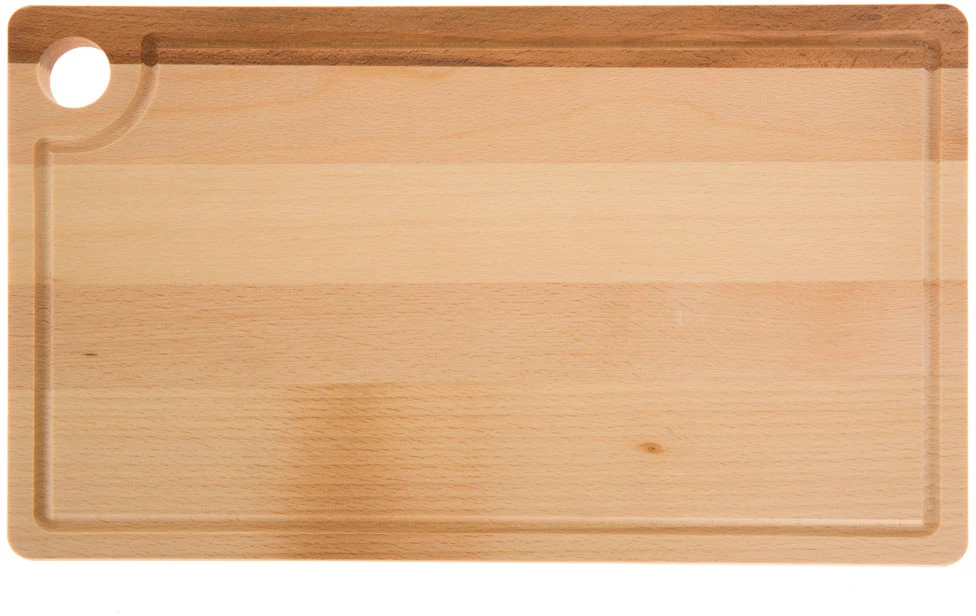 Medinė stačiakampė pjaustymo lentelė su rankena Woody 37 x 22 cm DOMOTTI