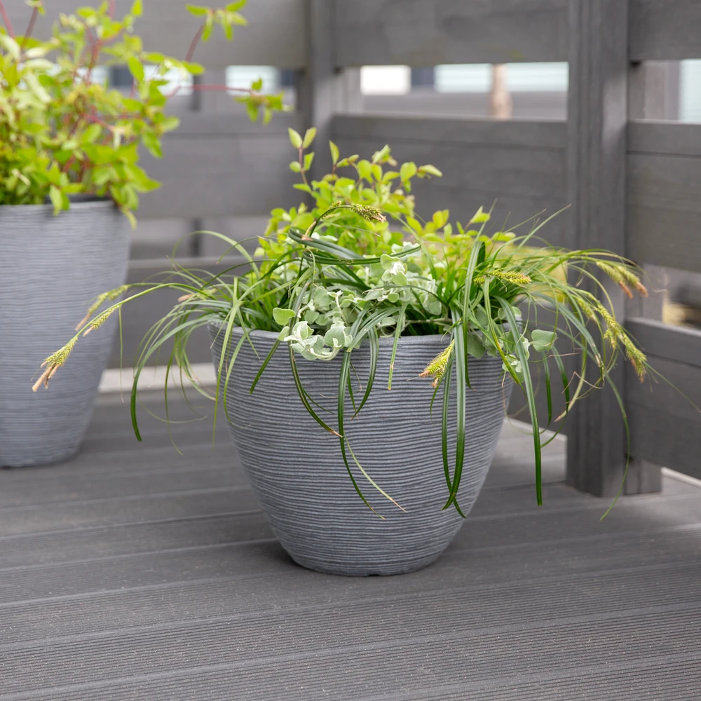 Patio POT 90233 40X 31CM PILKA