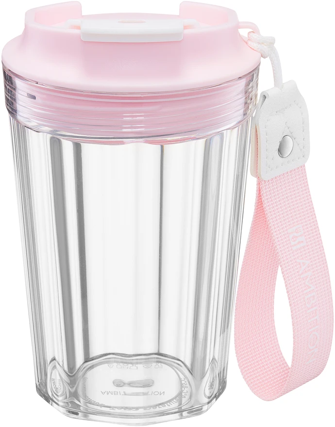 Gertuvė Puodelis na wodę Bliss 420 ml rožinė AMBITION