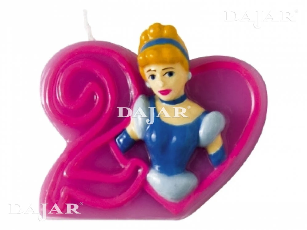 Gimtadienio žvakė 2 princesės DISNEY